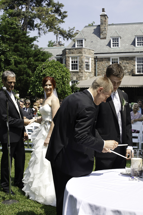 Lighting of Unity Candle at Toronto wedding